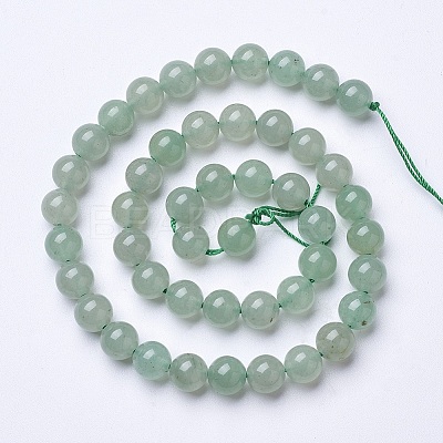 Natural Green Aventurine Beads Strands G-D855-09-10mm-1