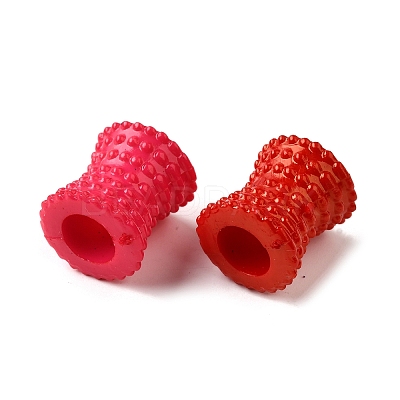 Opaque Acrylic European Beads MACR-F083-02-1