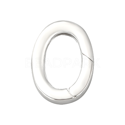 1Pc 925 Sterling Silver Spring Gate Rings STER-BBC0008-50A-1