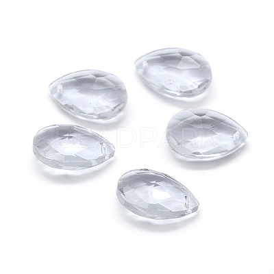 Faceted Glass Pendants X-GLAA-F069-S-A01-1