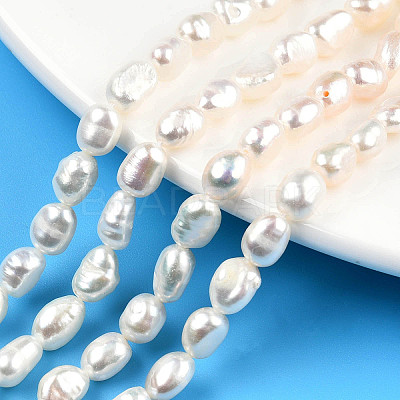 Natural Cultured Freshwater Pearl Beads Strands PEAR-N014-05E-1