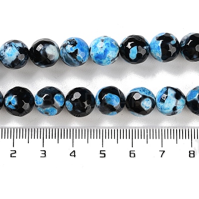 Natural Fire Crackle Agate Beads Strands G-M437-A01-01H-1