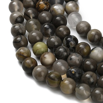 Natural Volcanic Agate Beads Strands X-G-G305-A01-8mm-1