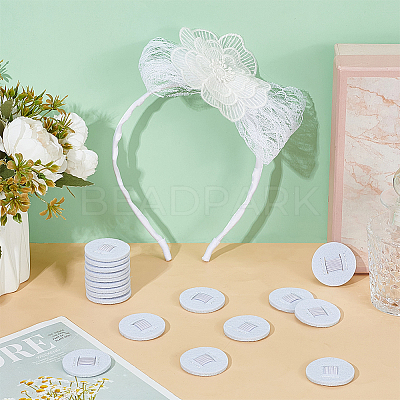 20Pcs Felt Hair Band Pads DIY-BC0015-58B-1