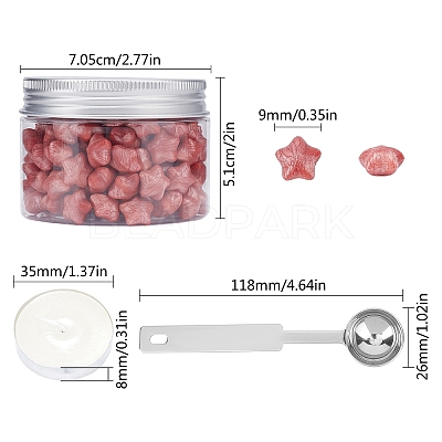 Sealing Wax Particles Kits for Retro Seal Stamp DIY-CP0003-54N-1
