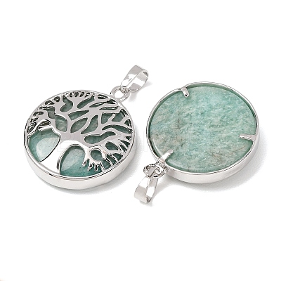 Natural Amazonite Pendants GG-CBA0251-10E-P-1