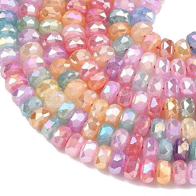 Imitation Jade Glass Beads Strands EGLA-F167-03B-01-1