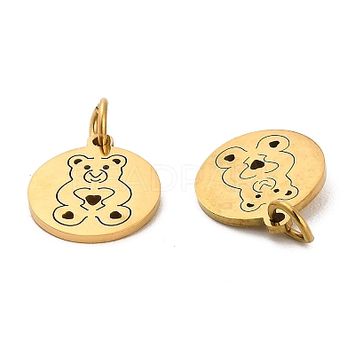304 Stainless Steel Charms STAS-D050-07G-08-1
