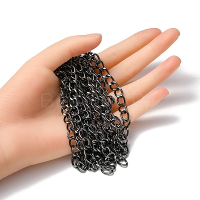 Aluminium Twisted Curb Chains CHA-YW0001-07B-1