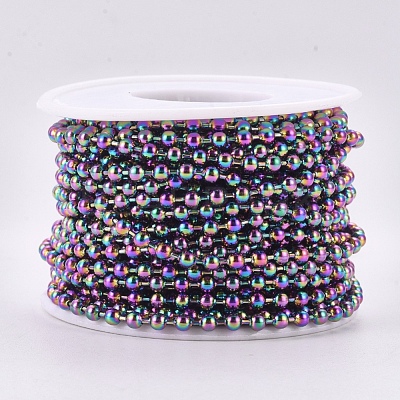 Ion Plating(IP) 304 Stainless Steel Ball Chains X1-CHS-F009-01D-M-1