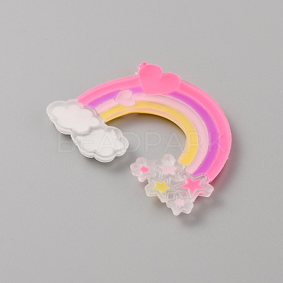 PVC Plastic Cabochons SIL-WH0019-15C-1