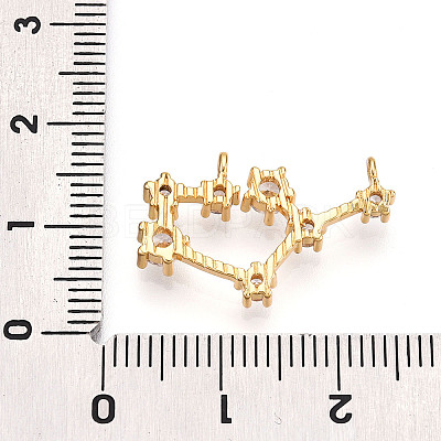 Brass Micro Pave Cubic Zirconia Pendants KK-N261-120L-G-1