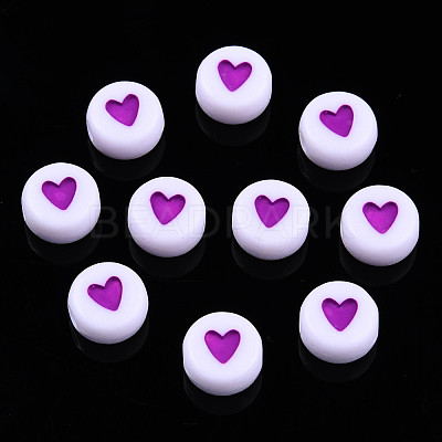 Opaque Acrylic Beads MACR-N008-57D-1