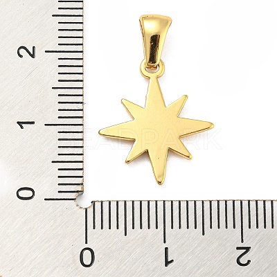 304 Stainless Steel Pendants STAS-E201-08G-1