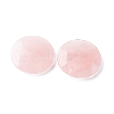 Natural Rose Quartz Pendants X-G-H331-01D-1