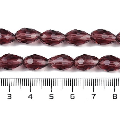 Transparent Glass Beads Strands EGLA-N013-T8mm-D03-1