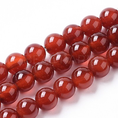 Natural Agate Beads Strands G-I261-B01-6mm-1