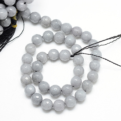 Natural White Jade Bead Strands X-G-R346-6mm-10-1