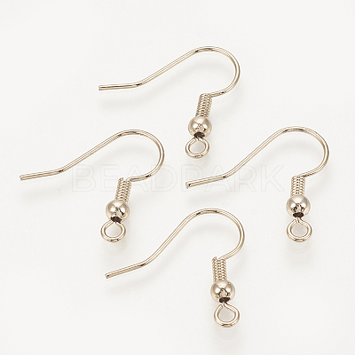 Brass Earring Hooks KK-T029-132LG-NF-1