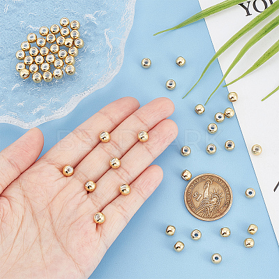 60Pcs Brass Beads KK-BC0012-61-1
