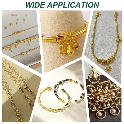 60Pcs Brass Open Jump Rings KK-PH0013-09-1