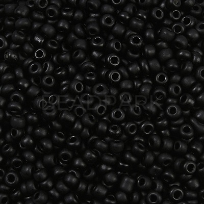 Frosted Opaque 8/0 Glass Seed Beads X-SEED-R029-3mm-A07-1