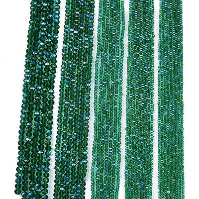 Electroplate Glass Beads Strands X-EGLA-A044-T4mm-L18-1