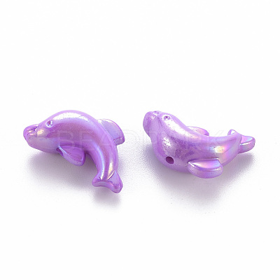 Opaque Acrylic Beads X-TACR-S153-34I-1