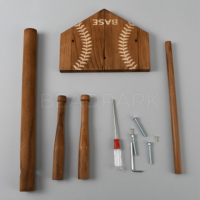 Baseball Wooden T Bar Champion Ring Display Stands ODIS-WH0086-231-1