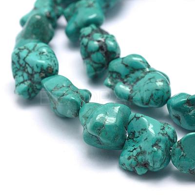 Natural Magnesite Beads Strands TURQ-G148-18B-1
