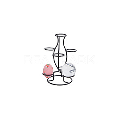 7-Slot Iron Easter Egg Display Stands ODIS-WH0058-21B-EB-1