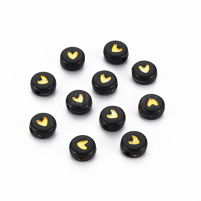 Opaque Acrylic Beads X-MACR-N008-18-1