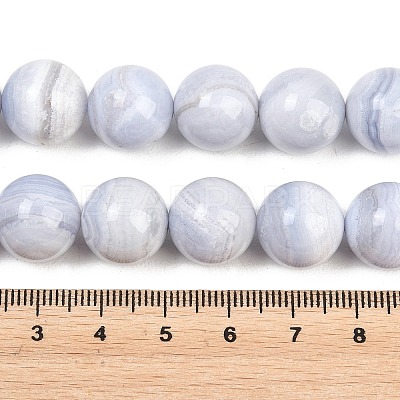 Natural Blue Lace Agate Beads Strands G-D106-A01-14mm-AB-1