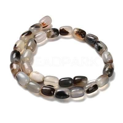 Natural Banded Agate Beads Strands G-D317-A01-07-1