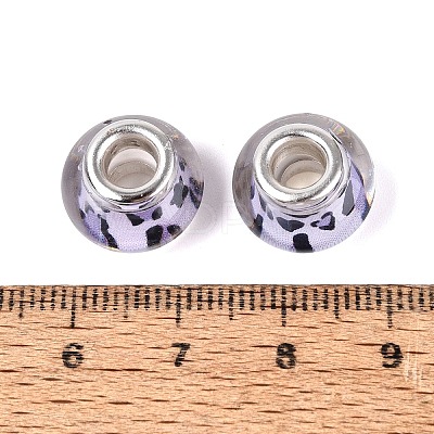 Opaque Resin European Beads RESI-N044-03S-03-1