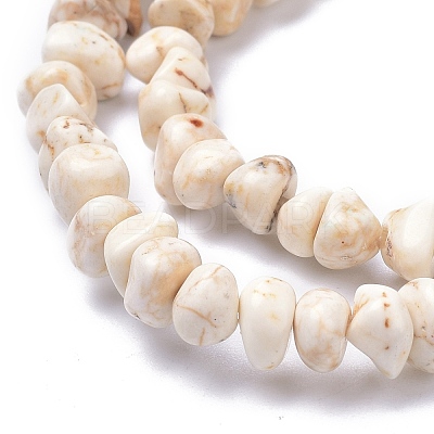 Natural Magnesite Beads Strands TURQ-P001-02A-11-1