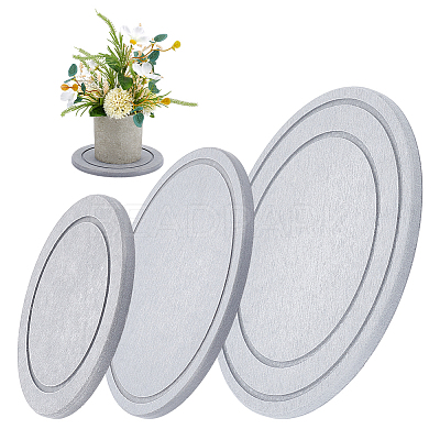 3Pcs 3 Styles Diatomaceous Earth Flower Pot Pads DIY-OC0014-84A-1