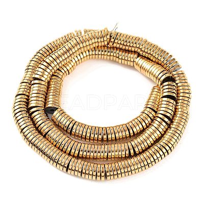Electroplated Synthetic Non-magnetic Hematite Beads Strands G-H027-G01-04-1