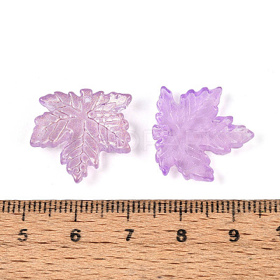 Baking Paint Transparent Glass Pendants DGLA-N014-11A-03-1