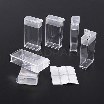 Plastic Bead Containers, Flip Top Bead Storage, Removable, 28