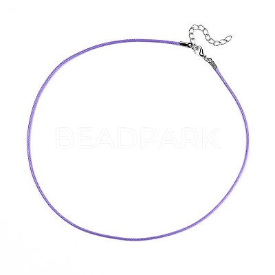 Waxed Cotton Cord Necklace Making MAK-S034-021-1