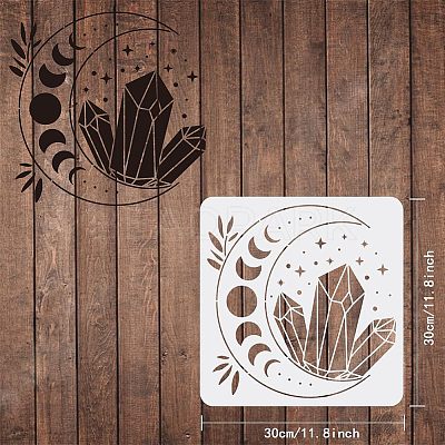 Plastic Reusable Drawing Painting Stencils Templates DIY-WH0172-437-1