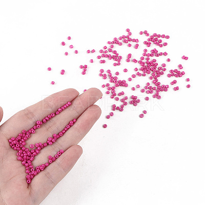 Baking Paint Glass Seed Beads SEED-US0003-2mm-K24-1