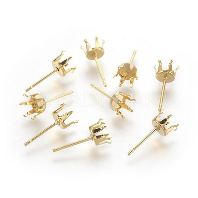 304 Stainless Steel Stud Earring Findings STAS-P221-20C-G-1