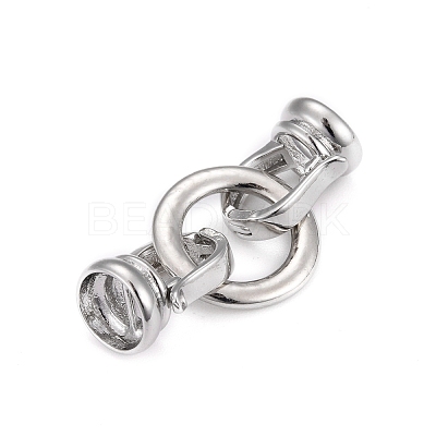 Brass Fold Over Clasps KK-F0297-23-NR-1