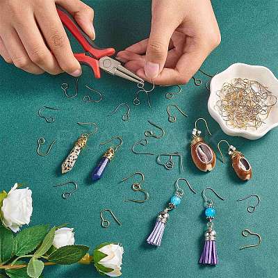 100Pcs Ion Plating(IP) 316 Stainless Steel Hypoallergenic French Earring Hooks JX137D-1