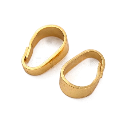 Rack Plating Brass Snap on Bails KK-Z070-34B-G-1