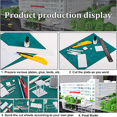6Sheets 2 Colors ABS Plastic Plates KY-BC0001-21-1