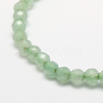 Natural Green Aventurine Beads Strands G-M037-4mm-01-1