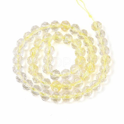 Crackle Transparent Glass Beads Strands X1-GLAA-N063-8mm-08-1